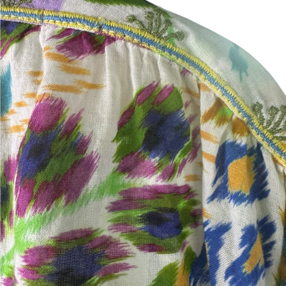 Johnny Was Workshop Vibrant Floral Blouse - Picture 3 of 6